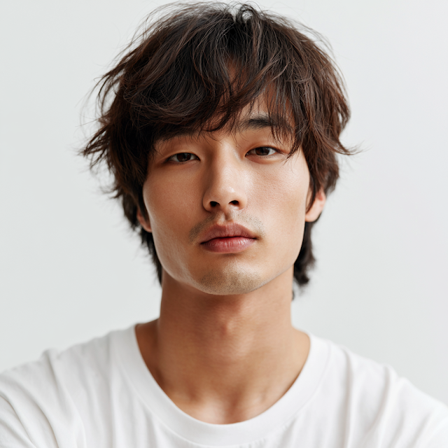 Casual Korean Teen Portrait in Soft Light