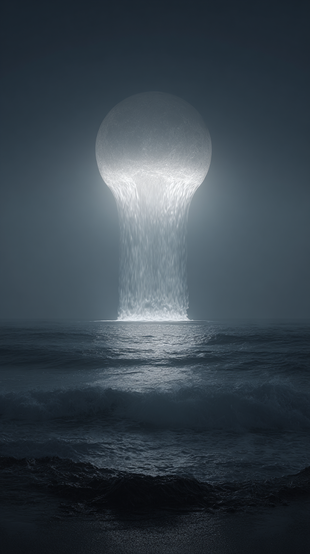 Celestial Moonlit Ocean