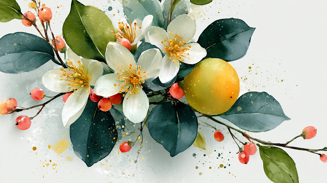 Citrus Blossom Botanical Arrangement