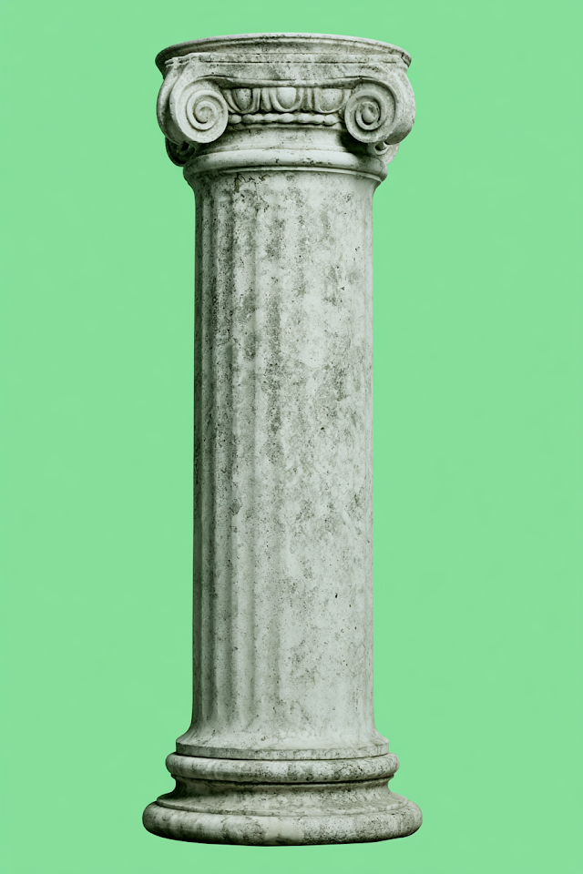 Classic Marble Pillar of Justice