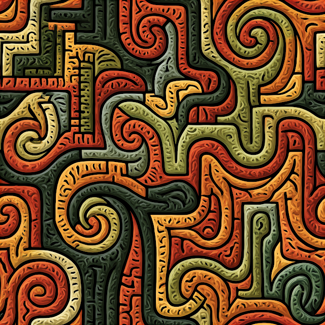 Colorful Abstract Fractal Pattern