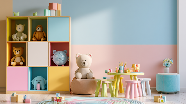 Colorful Children's Playroom Interior