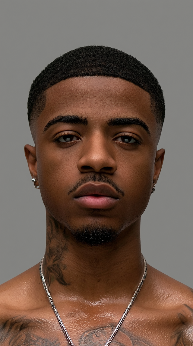 Confident African American Male Model in Luxury Streetwear