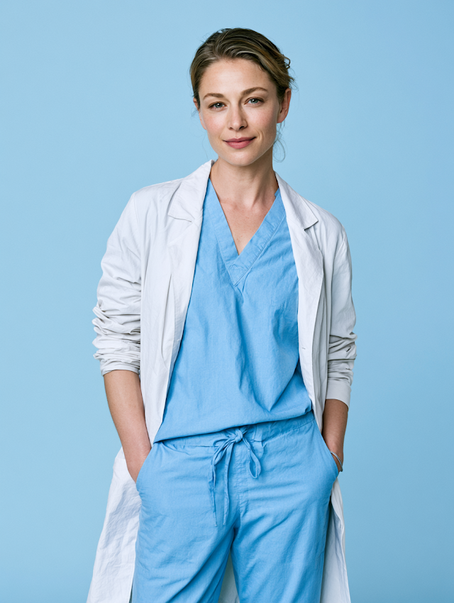 Confident Healthcare Professional in Scrubs