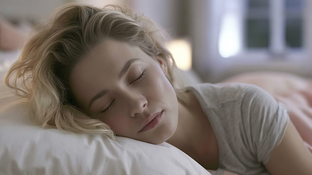 Contemplative Morning Moment in Bed