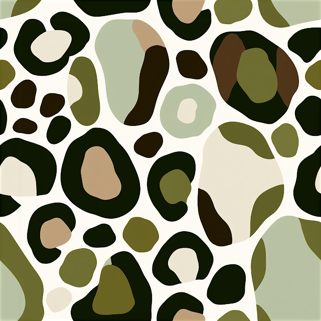 Contemporary Safari Animal Print Pattern