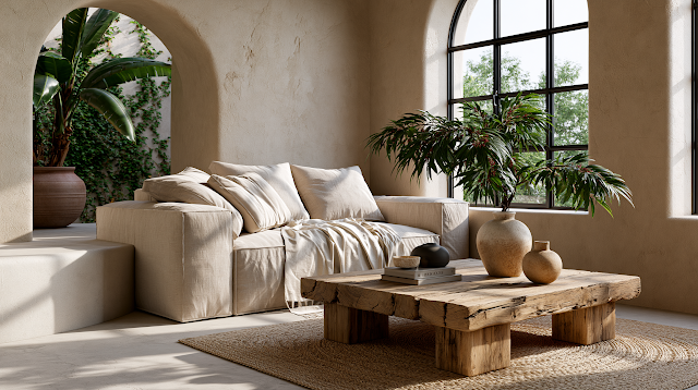 Cozy Mediterranean Living Room