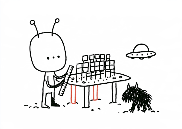 Curious Alien Constructs with Strange Blocks