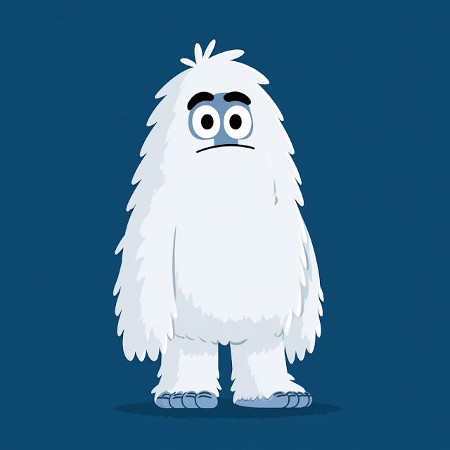 Cute Cartoon Bigfoot Character