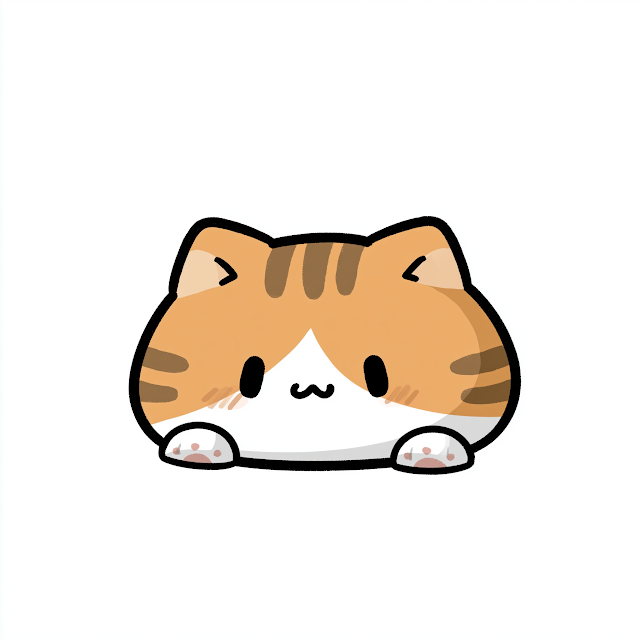 Cute Cartoon Cat Illustration
