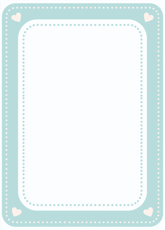 Cute Minimalist Vector Frame Background