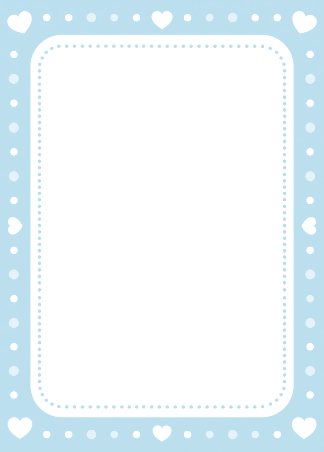 Cute Minimalist Vector Frame Background