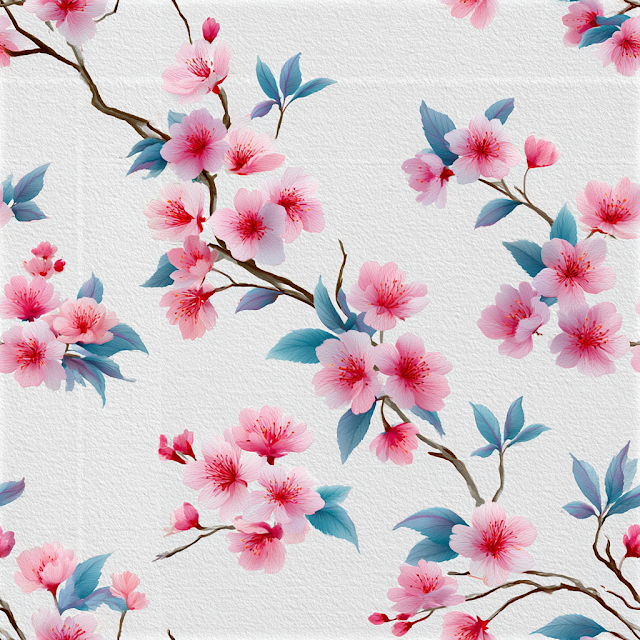 Delicate Cherry Blossom Pattern