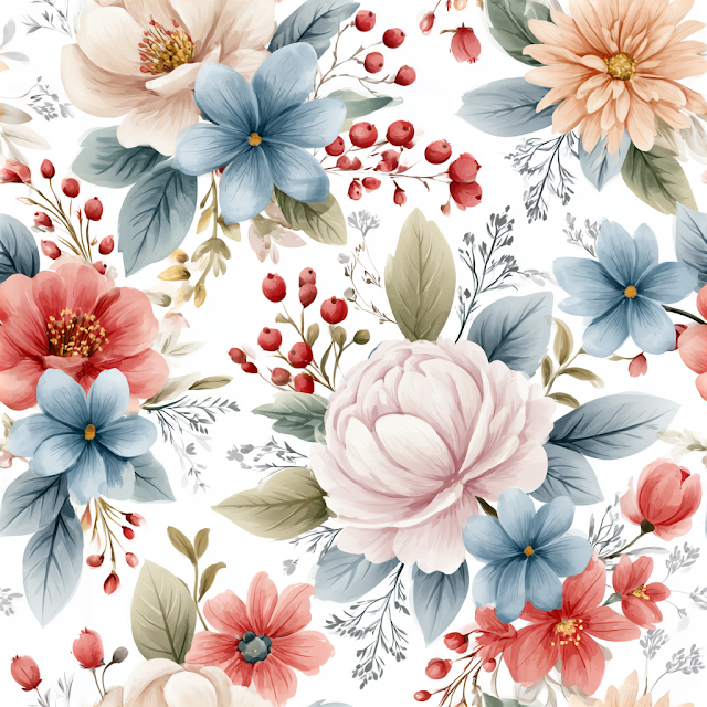 Delicate Floral Seamless Pattern