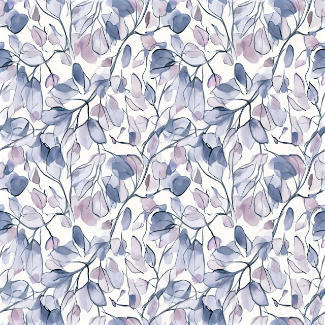Delicate Watercolor Botanical Pattern