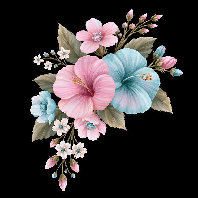 Delicate Watercolor Floral Arrangement