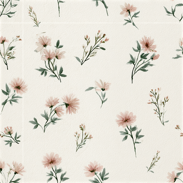 Delicate Watercolor Wildflower Pattern