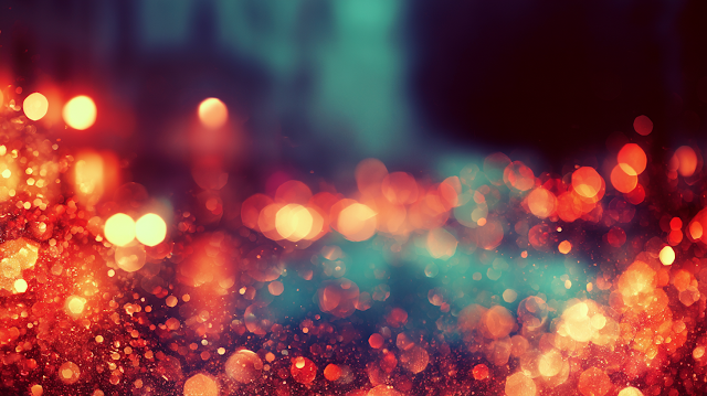 Dreamy Abstract City Lights at Night