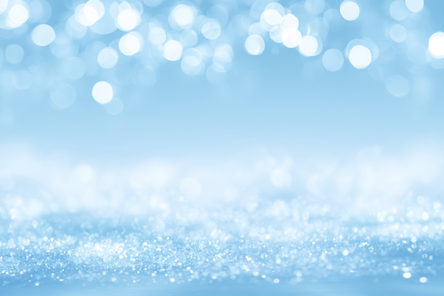 Dreamy Blue Bokeh Background