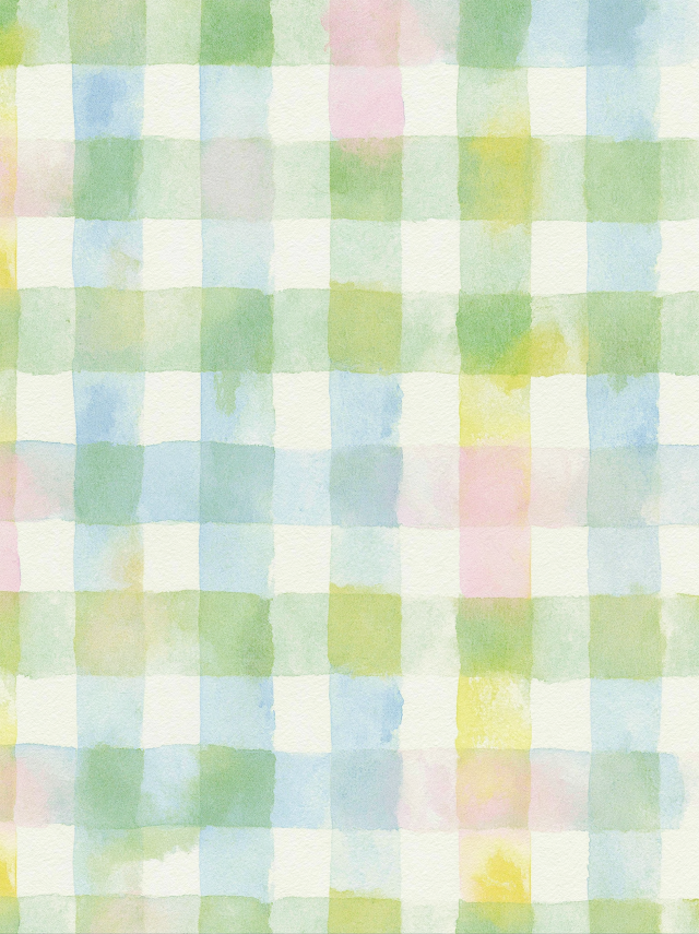 Dreamy Pastel Gingham Scrapbook Paper