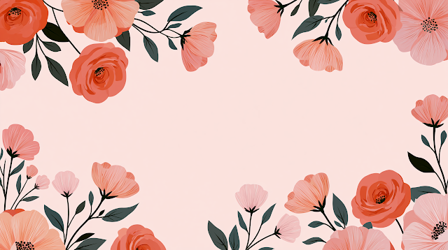 Dreamy Spring Floral Background