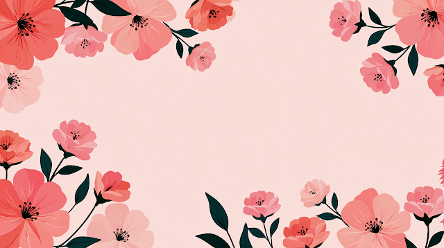 Dreamy Spring Floral Background
