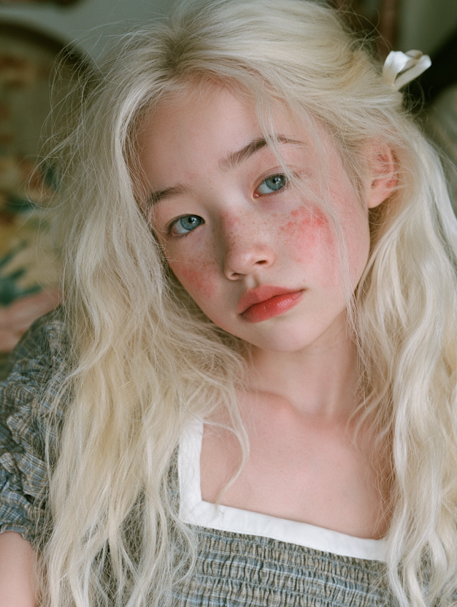 Dreamy Vintage Girlcore Portrait