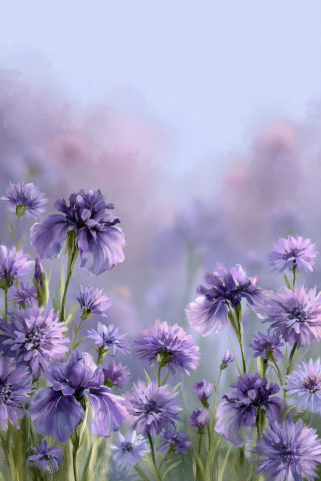 Dreamy Watercolor Floral Garden