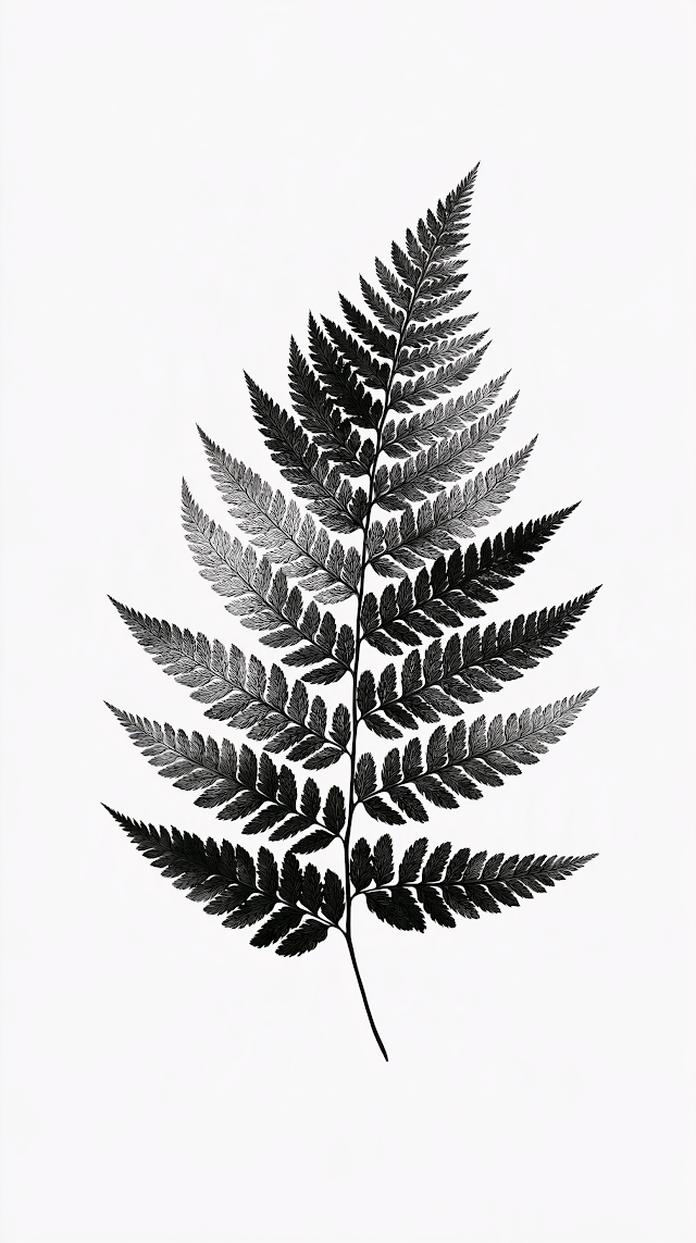 Dynamic Black and White Fern