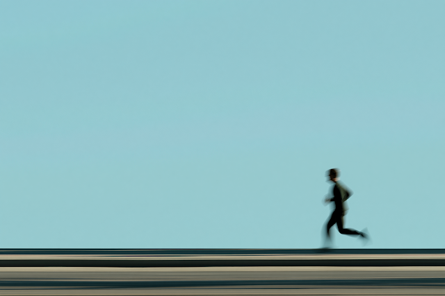 Dynamic Minimalist Runner in Motion