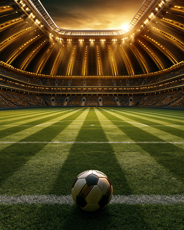Dynamic Soccer Stadium with Volumetric Lighting