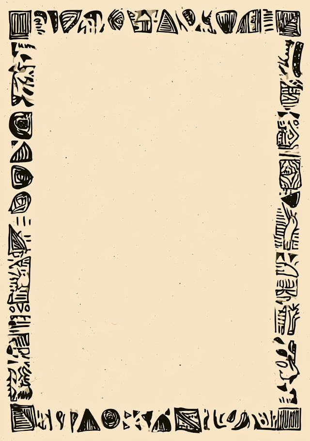Elegant Balinese-Inspired Border Design