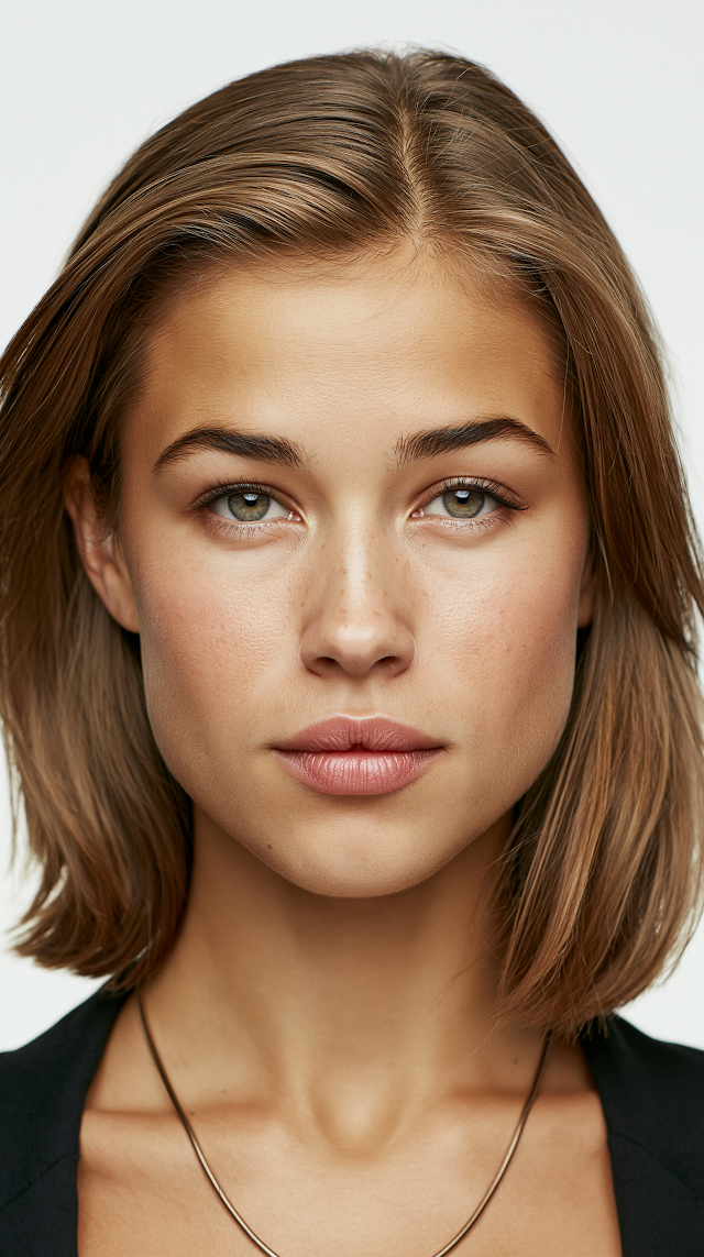 Elegant Beauty Headshot of a Confident Woman