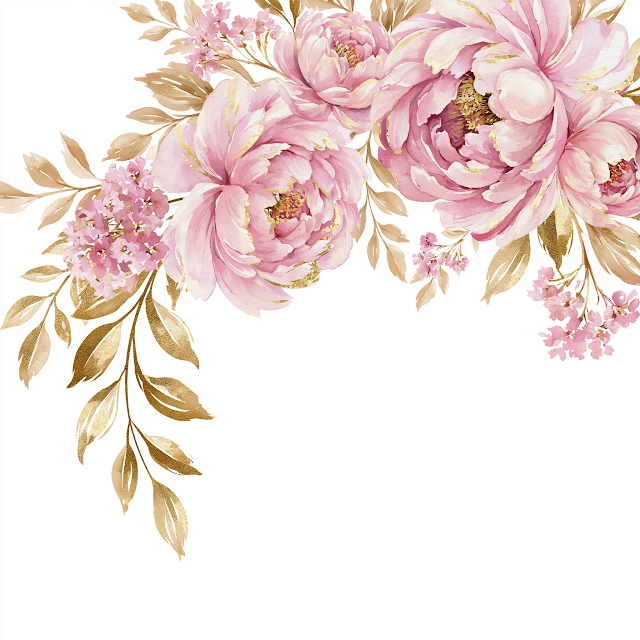 Elegant Blush Pink Peony Floral Arrangement