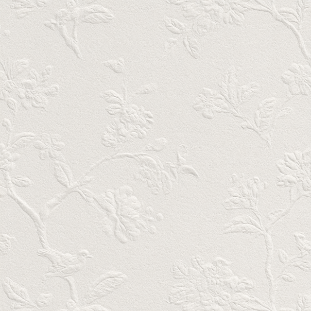 Elegant Botanical Embossed Wallpaper Texture
