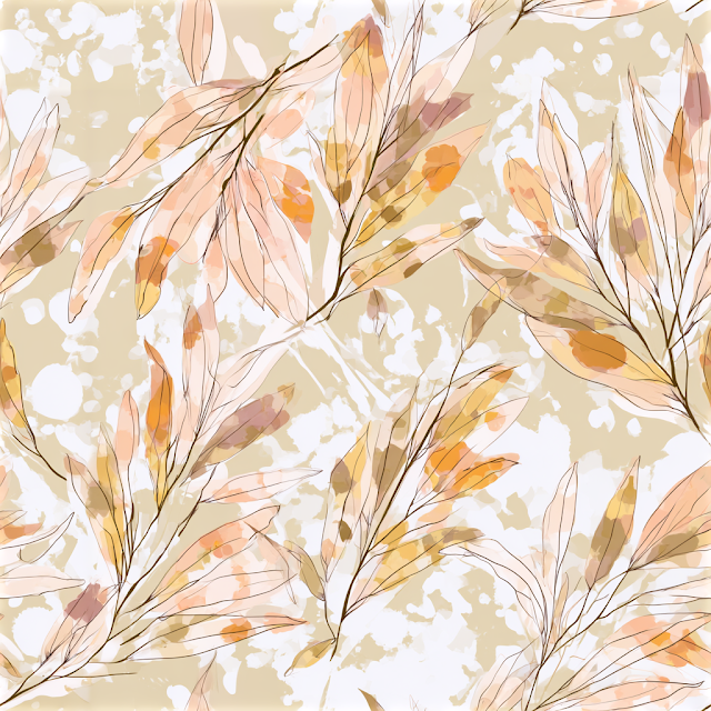 Elegant Botanical Olive Leaf Pattern