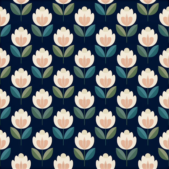 Elegant Botanical Wallpaper Pattern