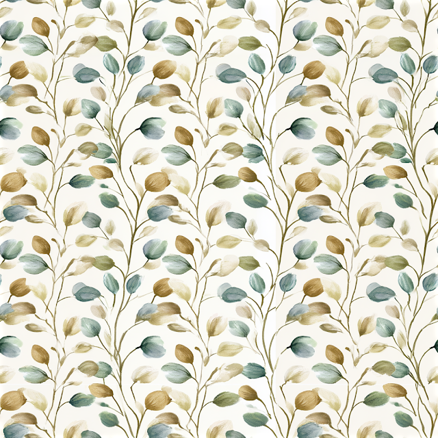 Elegant Botanical Wallpaper Pattern