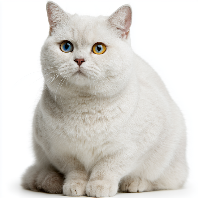 Elegant British Shorthair Cat with Striking Eyes