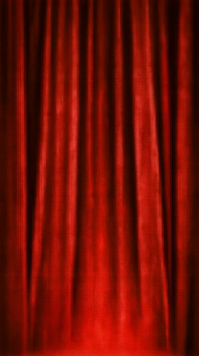 Elegant Deep Red Velvet Theater Curtain