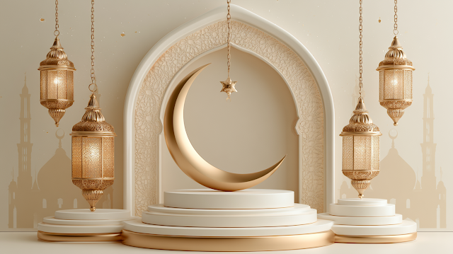 Elegant Eid Al-Adha Greeting Card Background