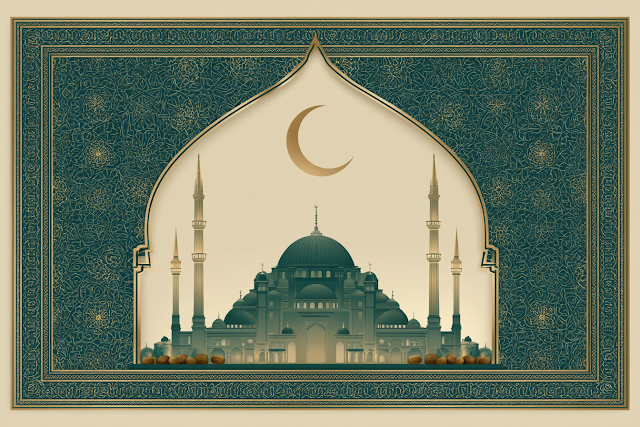 Elegant Eid al-Adha Greeting Card Design