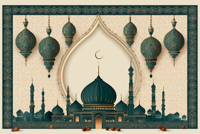 Elegant Eid al-Adha Greeting Card Design
