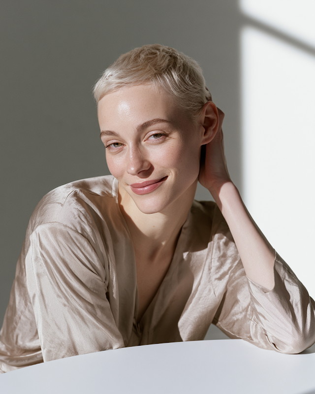 Elegant Minimalist Beauty Portrait