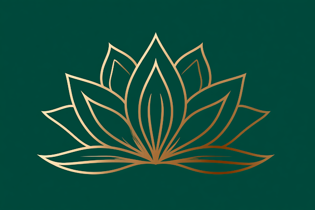 Elegant Minimalist Lotus Flower Logo