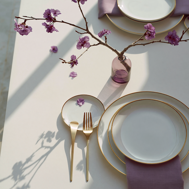 Elegant Minimalist Luxury Asian Wedding Table Setting