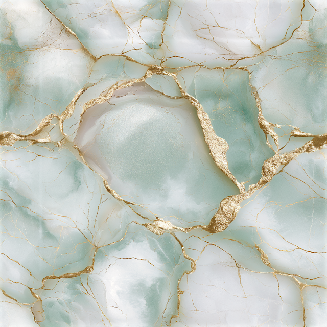 Elegant Mint and Ivory Marble Texture