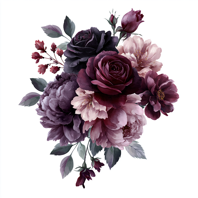 Elegant Moody Witchy Floral Bouquet
