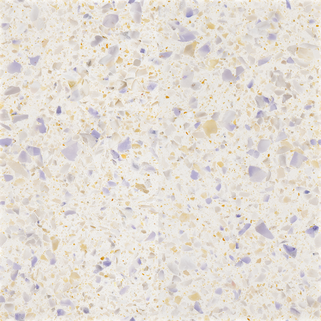 Elegant Terrazzo Flooring with Subtle Pastel Chips