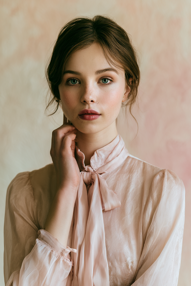 Elegant Vintage-Inspired Beauty Portrait